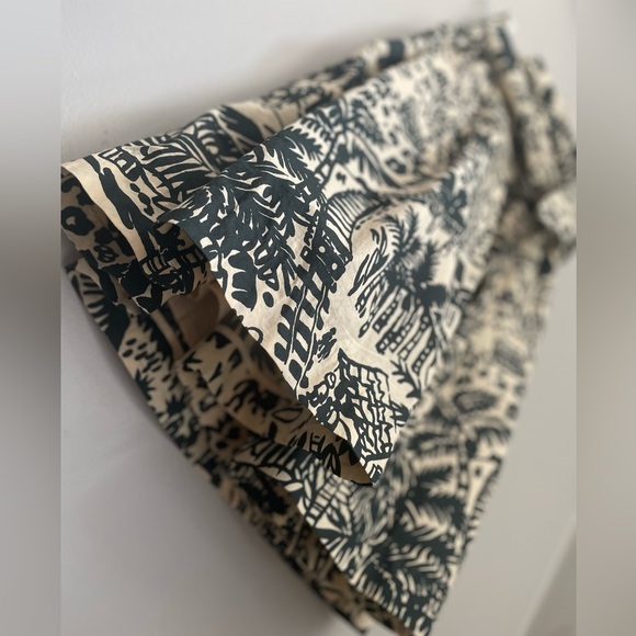 ❤️SOLD Corey Lynn Carter Anthropologie Tropical Vacation Painterly Cotton Skirt - Picture 12 of 15